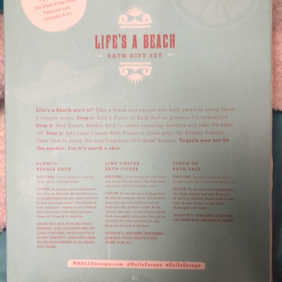 Laugh life‘s a beach, bath, gift set - Picture 2 of 3